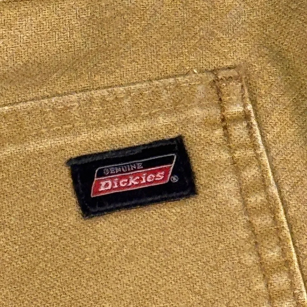 Dickies Carpenter Work Pants Men's 42x32 Tan Canvas Utility Heavy Duty‎